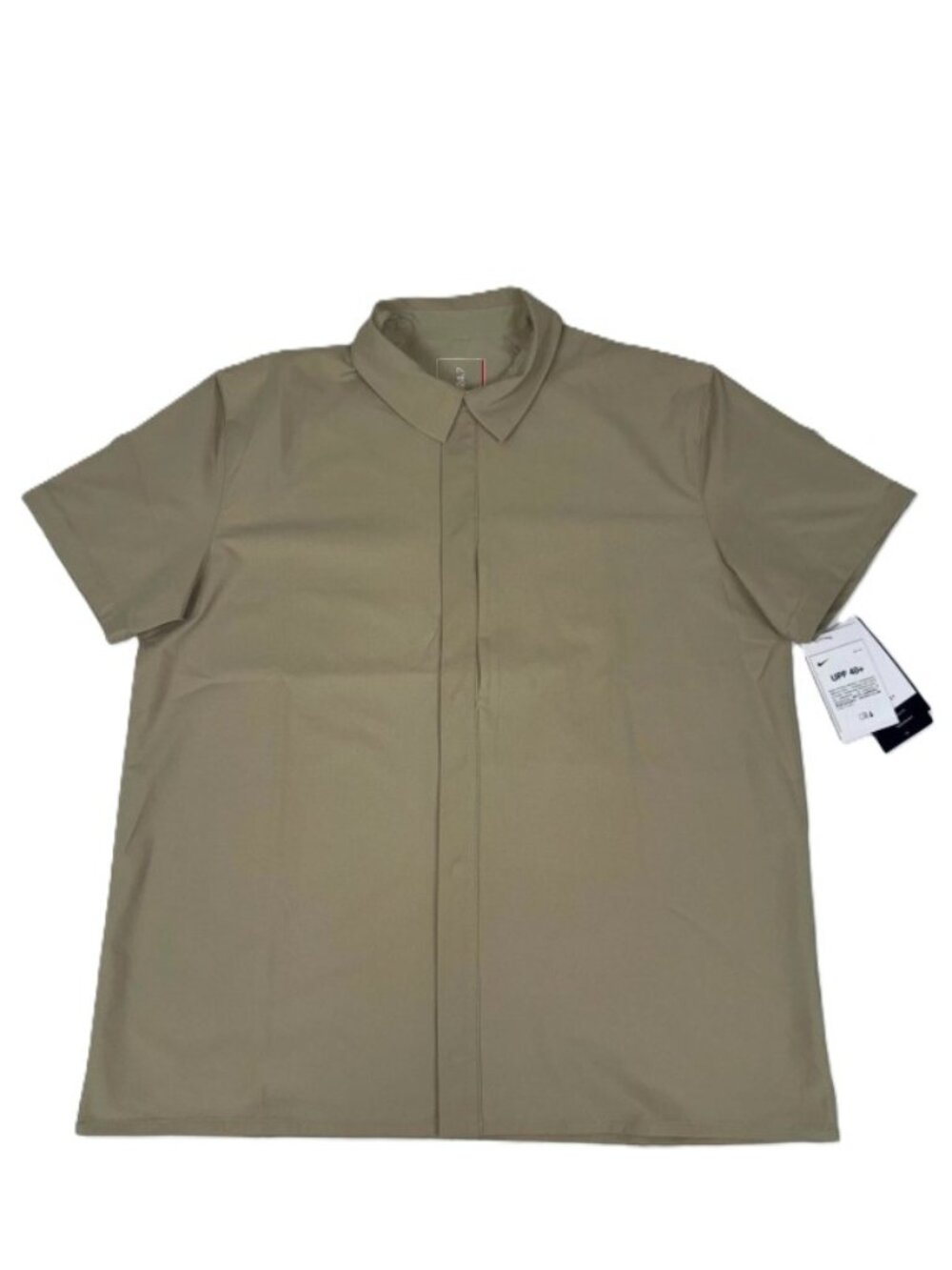 Nike 24.7 Perfect Stretch Dri-Fit Top Snap Button Shirt HQ6958-253 Men’s M or L